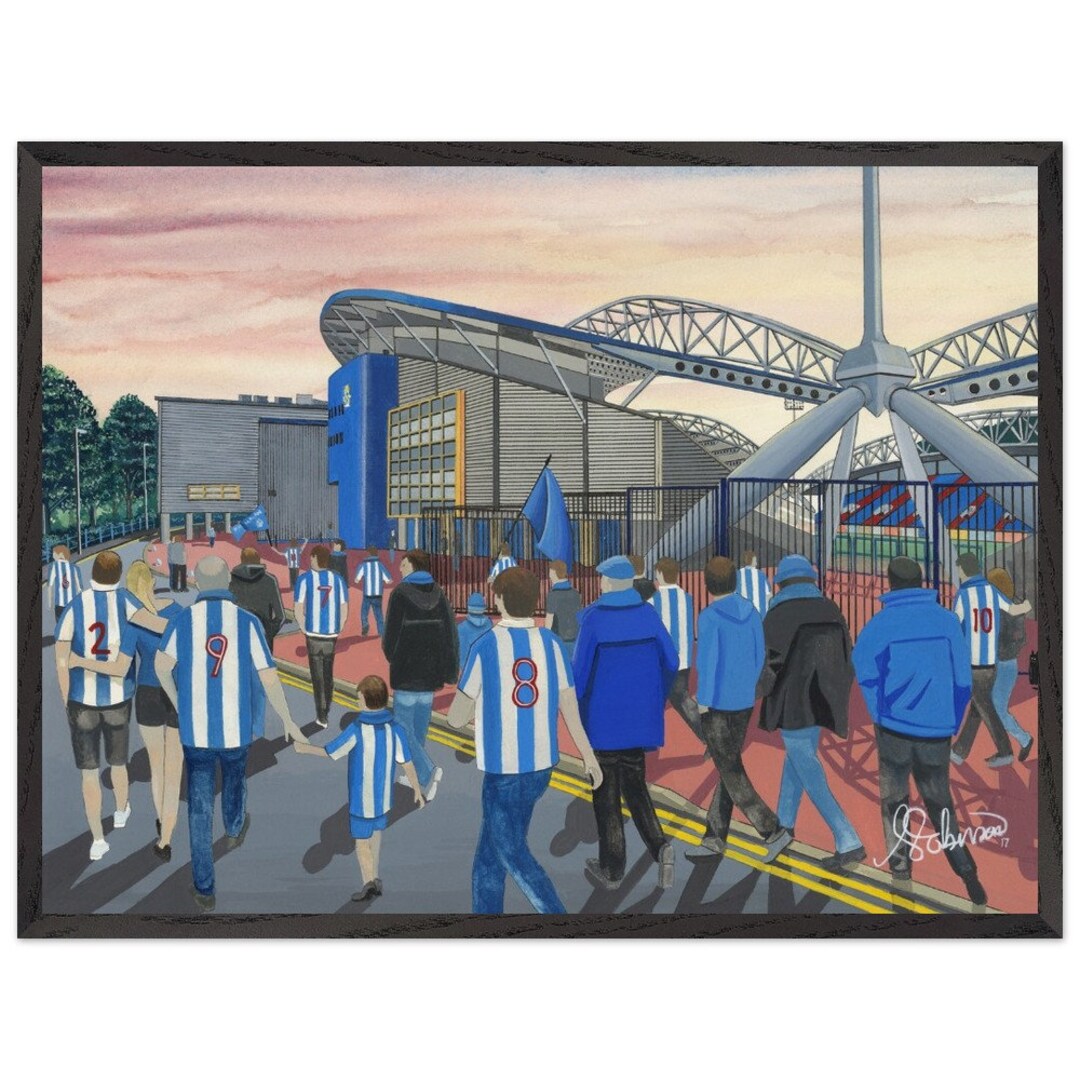 Huddersfield. Football Stadium Superior Framed Poster: Town Football ...