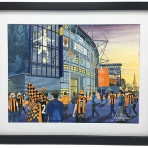 Framed Birmingham City FC St Ideal Gift For Any Birmingham Supporter. High Quality Football Memorabilia Giclee Art Print Andrews Stadium