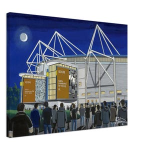 Hull, Rugby Stadium Canvas Print. Wall Art Rugby Club FC Rugby Stadium Gifts, Black & Whites Supporters Memorabilia