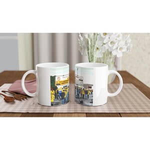Sutton, Gander Green Lane Stadium White 11oz Ceramic Football Mug. Football Club FC Football Soccer Gifts, United Utd Supporters Memorabilia
