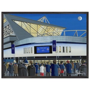 Bristol, Ashton Gate Rugby Stadium. Superior Wooden Framed Poster. Wall Art Rugby Club Rugby Stadium Gifts, Bears Kibice Memorabilia