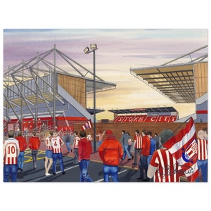 Stoke, Football Stadium, Superior Poster, Wall Art Football Club FC, Gifts, City Supporters Memorabilia