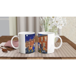 Luton, Kenilworth Rd Stadium White 11oz Ceramic Football Mug. Football Club FC Football Soccer Gifts, Town Supporters Memorabilia