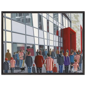 Brentford, Community Football Stadium. Superior Wooden Framed Poster. Wall Art Football Club FC, Gifts, Bees Supporters Memorabilia