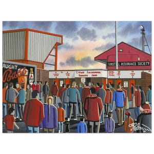 Crewe, Retro Gresty Rd Stadium, Superior Poster, Wall Art Football Club FC, Gifts, Alexandra Supporters Memorabilia
