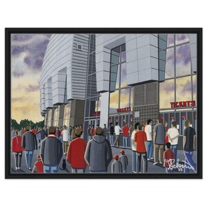 Arizona, Football Stadium. Framed Canvas Football Art Print. Wall Art American Football Team, Stadium Gifts, Supporters Memorabilia
