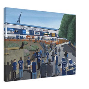 Raith, Starks Park Stadium. Football Club Canvas Print. Ideal Gift For Any Rovers Supporter