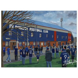 Dundee, Dens Pk Stadium, Superior Poster, Wall Art Football Club FC, Gifts, Dark Blues Supporters Memorabilia