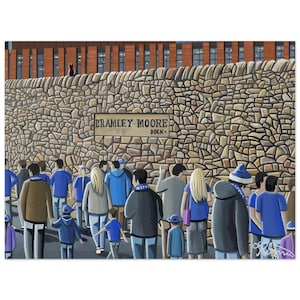 Everton, H Dickinson, Bramley Moore Football Stadium. Standard Poster, Wall Art Football Club FC, Gifts, Supporters Memorabilia Ideal Gift
