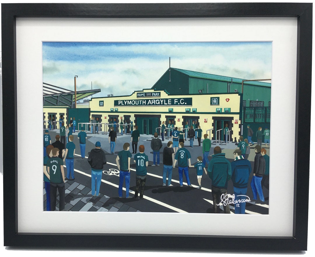 Plymouth Argyle F.C Home Park Stadium. Framed High Quality - Etsy UK