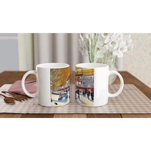 Arsenal, Stadium White 11oz Ceramic Football Mug. Football Club FC Football Soccer Gifts, Supporters Memorabilia