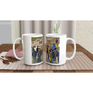 Pittsburgh, Football Stadium White 15oz Ceramic Football Mug. Football Club FC Football Soccer Gifts, Supporters Memorabilia