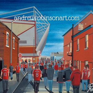 Crewe, Gresty Road Football Stadium, Standard Poster, Wall Art Football Club FC, Gifts, Alezandra Supporters Memorabilia