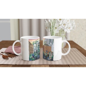 Hibernian, Easter Road Stadium White 11oz Ceramic Football Mug. Football Club FC Football Soccer Gifts, Hibs Supporters Memorabilia