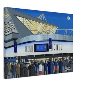 Bristol, Ashton Gate Rugby Stadium Canvas Print. Sztuka ścienna Rugby Club FC Rugby Stadium Gifts, Bears Fans Memorabilia