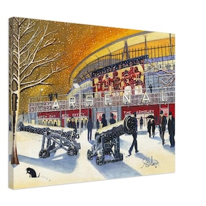Arsenal, Football Stadium Canvas Print. Wall Art Football Club FC Football Soccer Stadium Gifts, Supporters Memorabilia