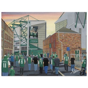 Hibernian, Easter Rd Stadium, Superior Poster, Wall Art Football Club FC, Gifts, Hibs Supporters Memorabilia