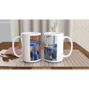 Everton, Goodison Pk stadium White 15oz Ceramic Football Mug. Football Club FC Football Soccer Gifts, Toffees Supporters Memorabilia