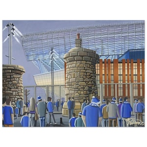 Everton, H Dickinson, Bramley Moore Football Stadium, Superior Poster, Wall Art Football Club FC, Gifts, Supporters Memorabilia. Ideal Gift