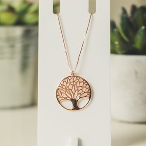 Rose Gold Plated Sterling Silver Tree of Life Pendant For Women - Womens Jewellery - Gifts for her - Tree of Life / Lucero Jewellery