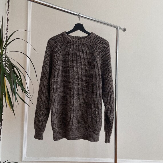 Vintage Oatmeal Crewneck Pullover Sweater - image 1