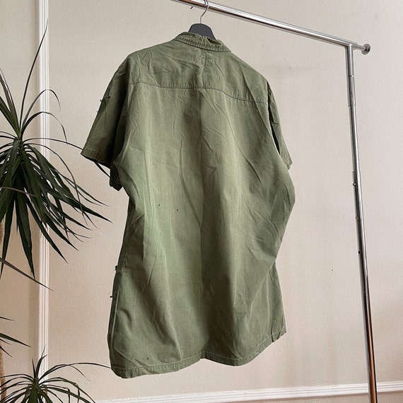 Vintage Mens Green US Airforce Button Down Shirt - image 3