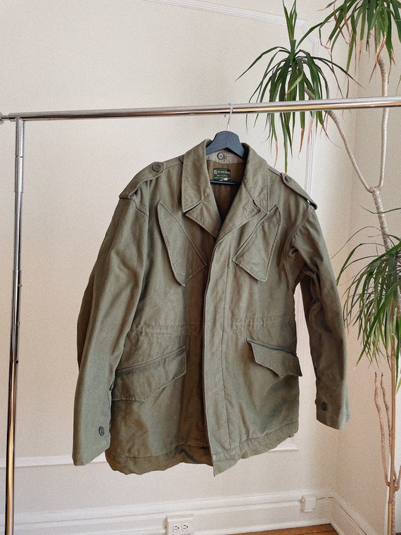 Vintage Mens Military Coat - M/L - image 1