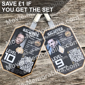 Cosplay Réplica Battlestar Galactica Familia Adama ID Insignia Gratis Correos del Reino Unido