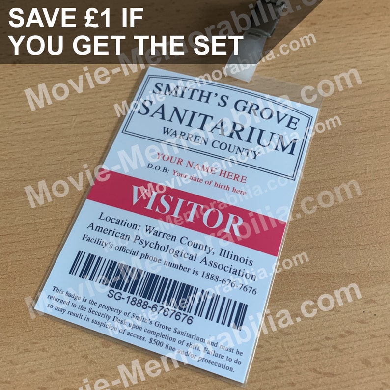 Halloween Movie Smith's Grove Sanitarium Halloween Costume Etsy