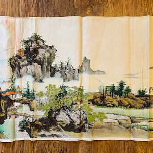 Vintage Chinese Hand Stitched Embroidery on Silk (42x92cm)