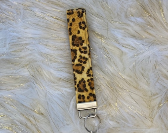 Leopard Print Key Fob