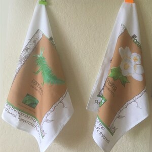 Set of 2, Pacific NorthWest Forest Magic Tea Towel- Bub and Bubigail- bubble fairies of the temparate rain forest