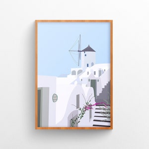 Santorin, Grèce - Illustration