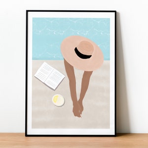 Bain de soleil - Illustration
