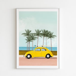 Roadtrip surf en Coccinelle Illustration image 1