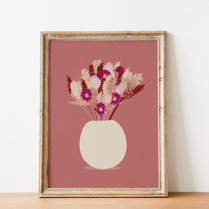 Bouquet de fleurs séchées - Illustration