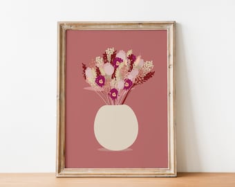 Bouquet of dried flowers - Illustration