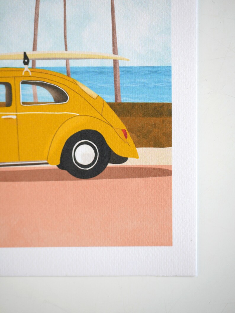 Roadtrip surf en Coccinelle Illustration image 6