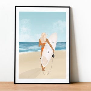 Surfista de la Costa Oeste - Ilustración