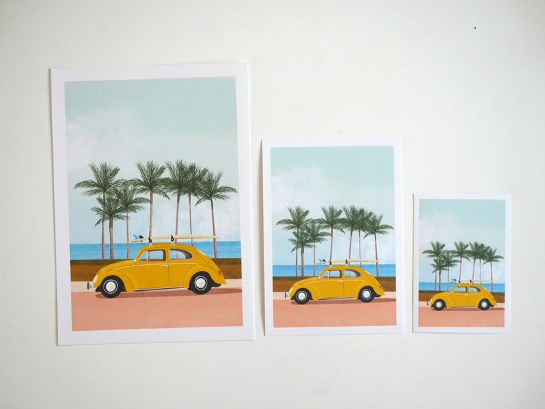 Roadtrip surf en Coccinelle Illustration image 2