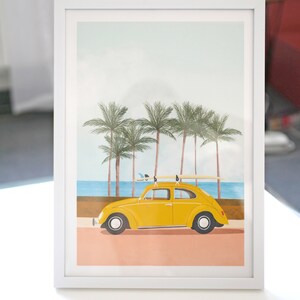 Roadtrip surf en Coccinelle Illustration image 3