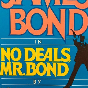No Deals, Mr. Bond by John Gardner (vintage paperback book)
