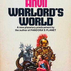Warlord&#39;s World autorstwa Christophera Anvila (pierwsze wydanie z lat 70. XX wieku, science fiction, wydawnictwo DAW Books)