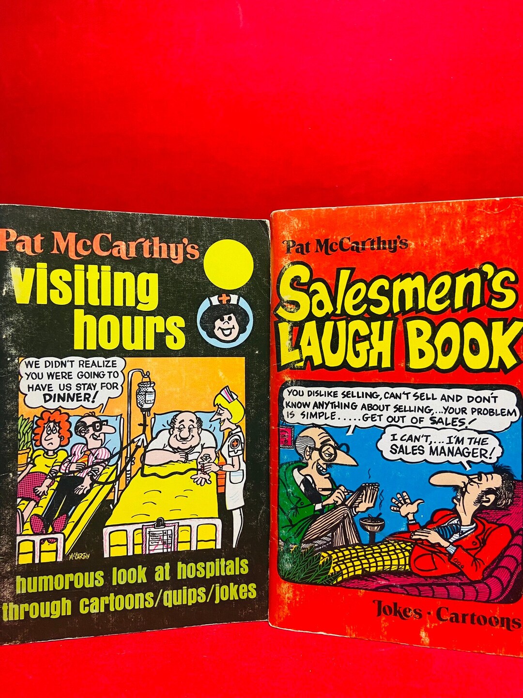 Paperback Book Humor Salesmen's Laugh Book & Visiting Hours by Pat Mccarthy (vintage Humor ...