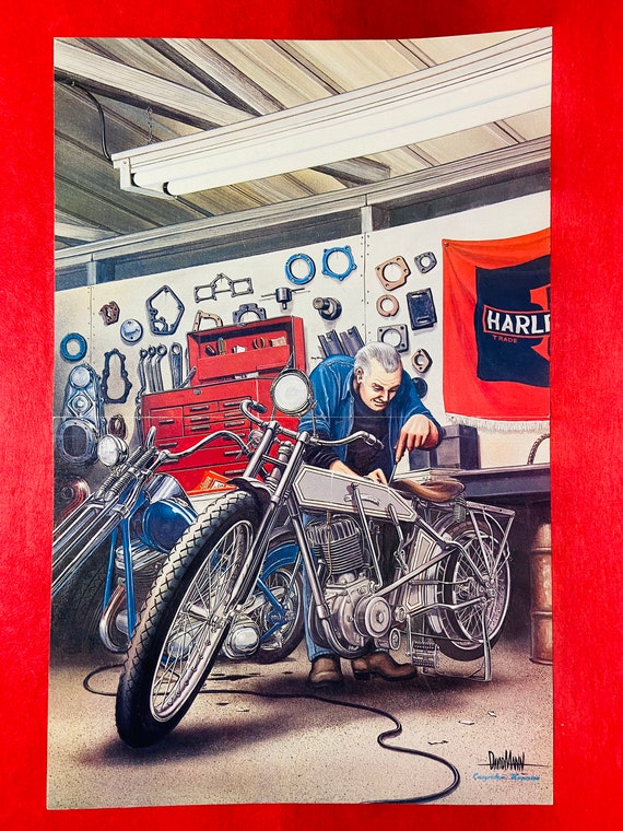 70's David Mann Biker Art Centerfolds: Part 2 (vintage Outlaw