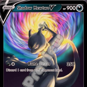 Shadow Metwo V pokemon card