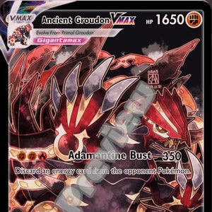 Ancient Groudon VMAX pokemon card