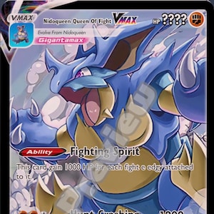 Nidoqueen Königin des Kampfes VMAX Pokemon Karte
