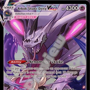 Arbok Snake Deity VMAX pokemon card