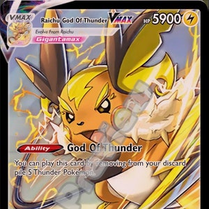 Raichu God of Thunder VMAX pokemon card
